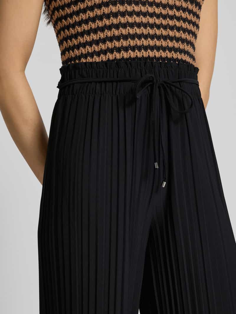 s.Oliver BLACK LABEL Relaxed fit culotte van geplisseerde jersey