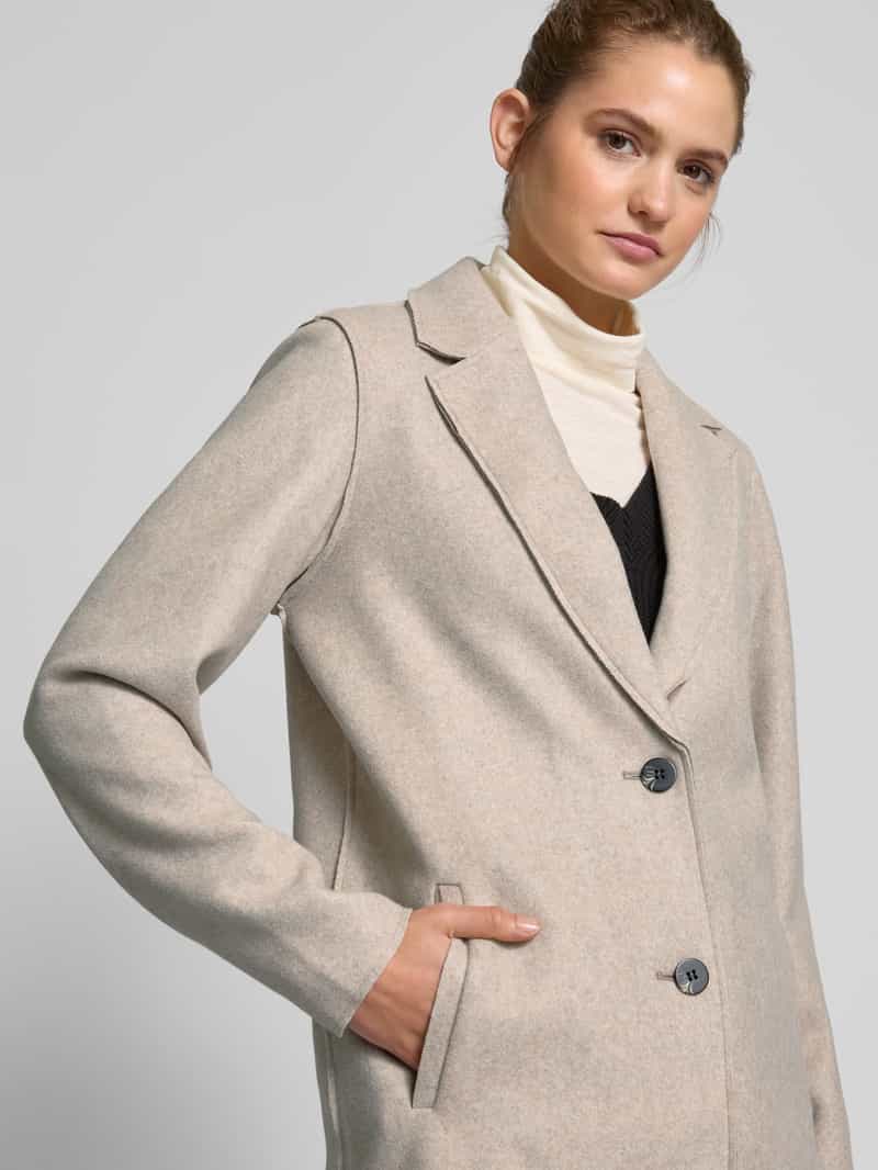 Only Regular fit lange jas met reverskraag model 'CARRIE'