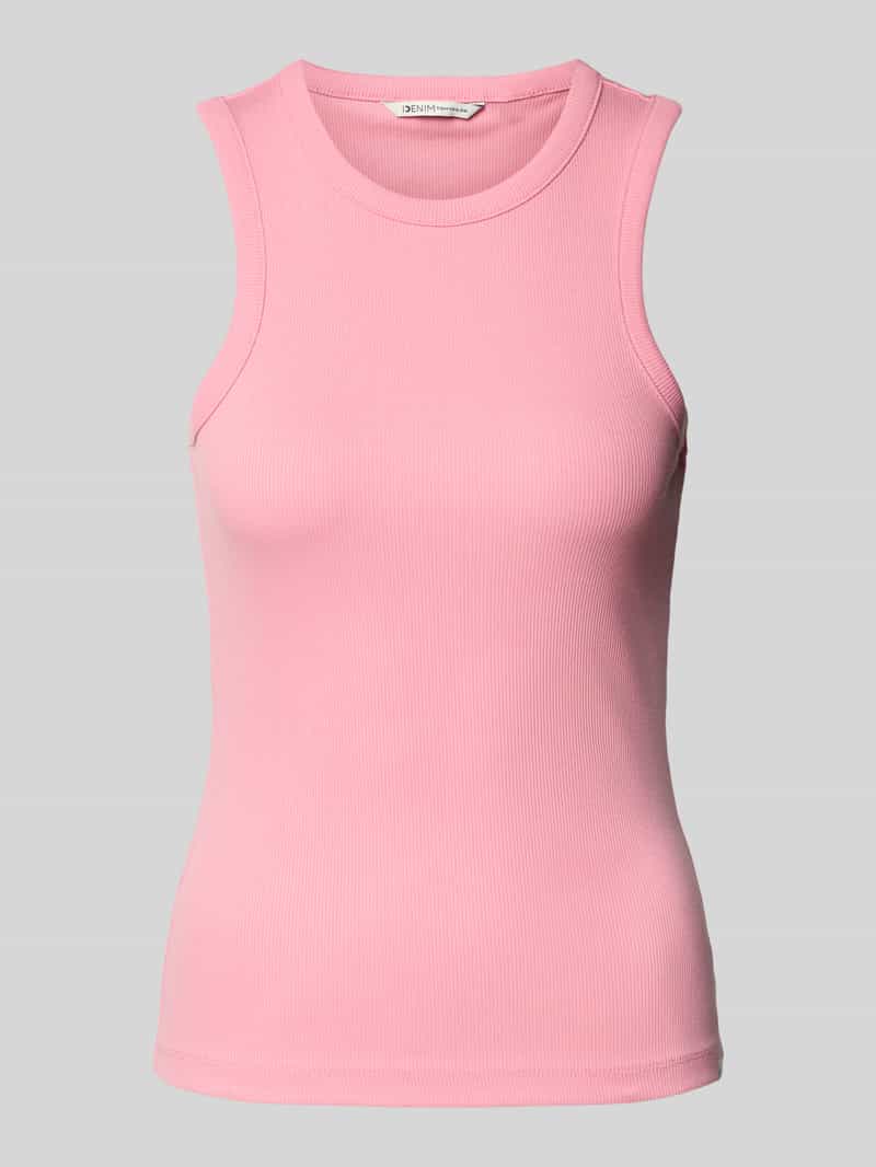 Tom Tailor Denim Regular fit tanktop van fijnrib