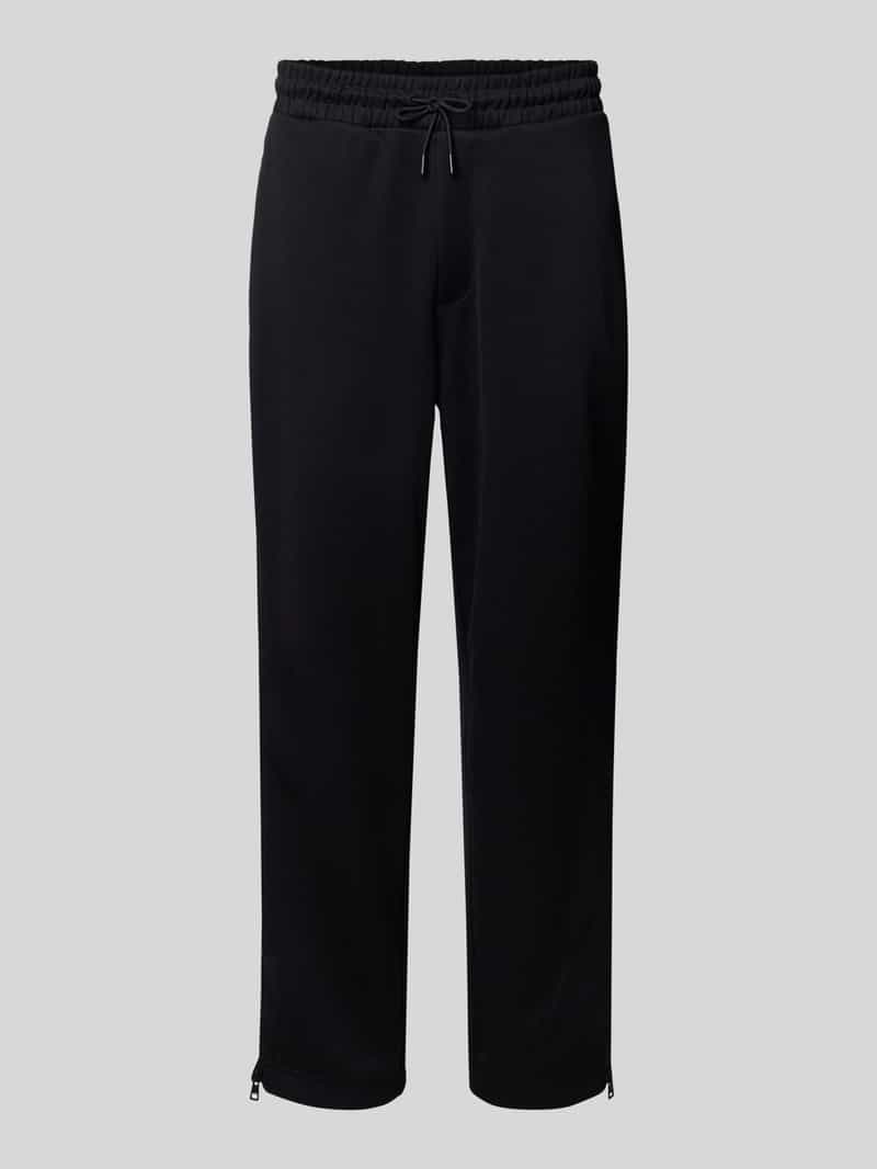 HUGO Relaxed fit sweatpants met ritssluiting bij de pijpboorden model 'DOLOS'