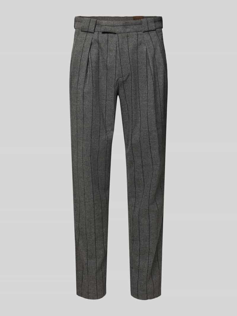 g1920 Stoffen broek van wolmix model 'Livio'
