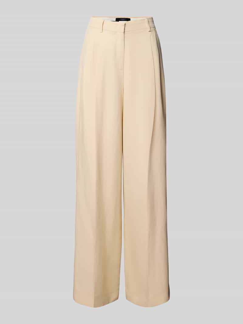 Weekend Max Mara Wide leg bandplooibroek met persplooien model 'VELIERO'