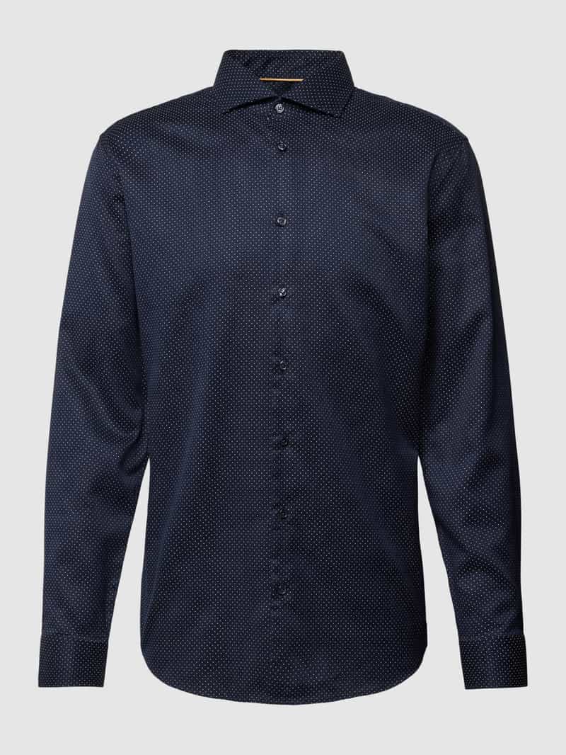Jake*s Slim fit zakelijk overhemd met all-over motief