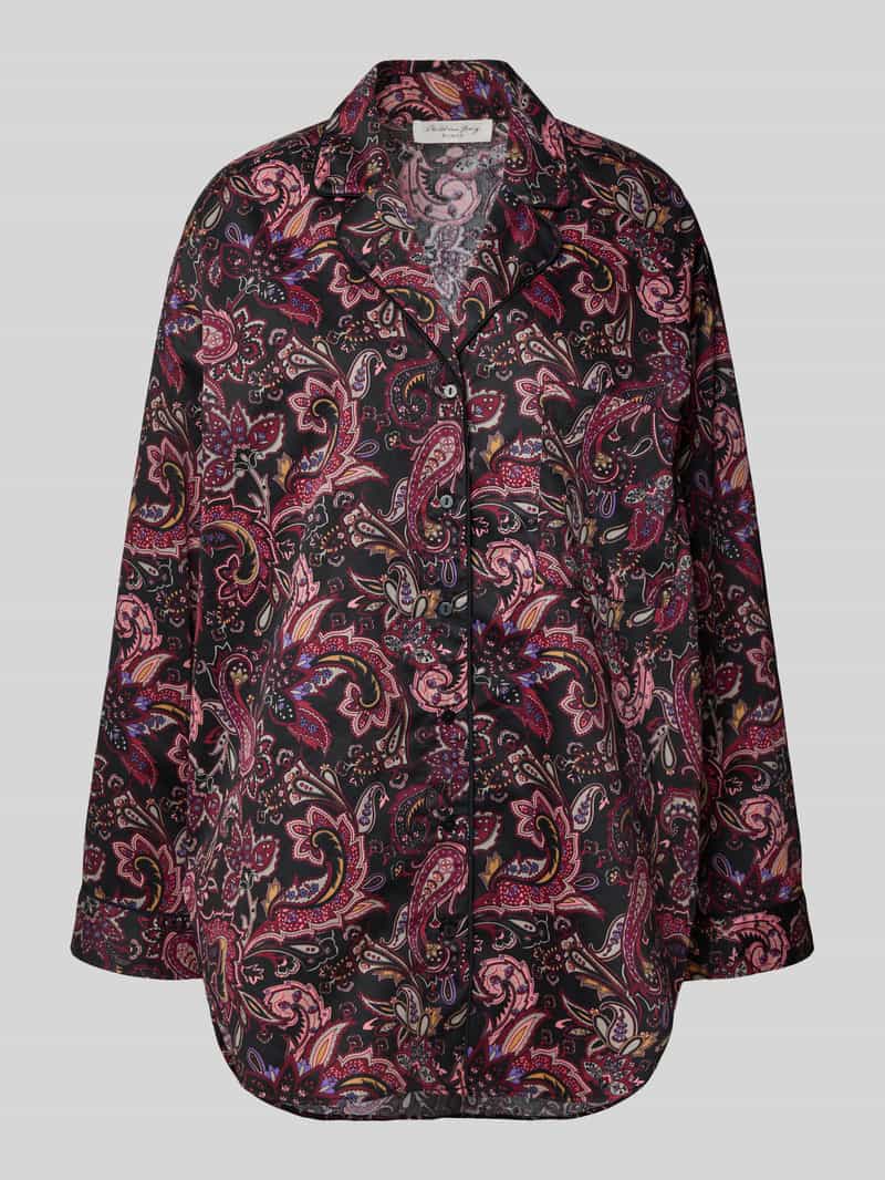 Christian Berg Woman Pyjamabovendeel met knoopsluiting