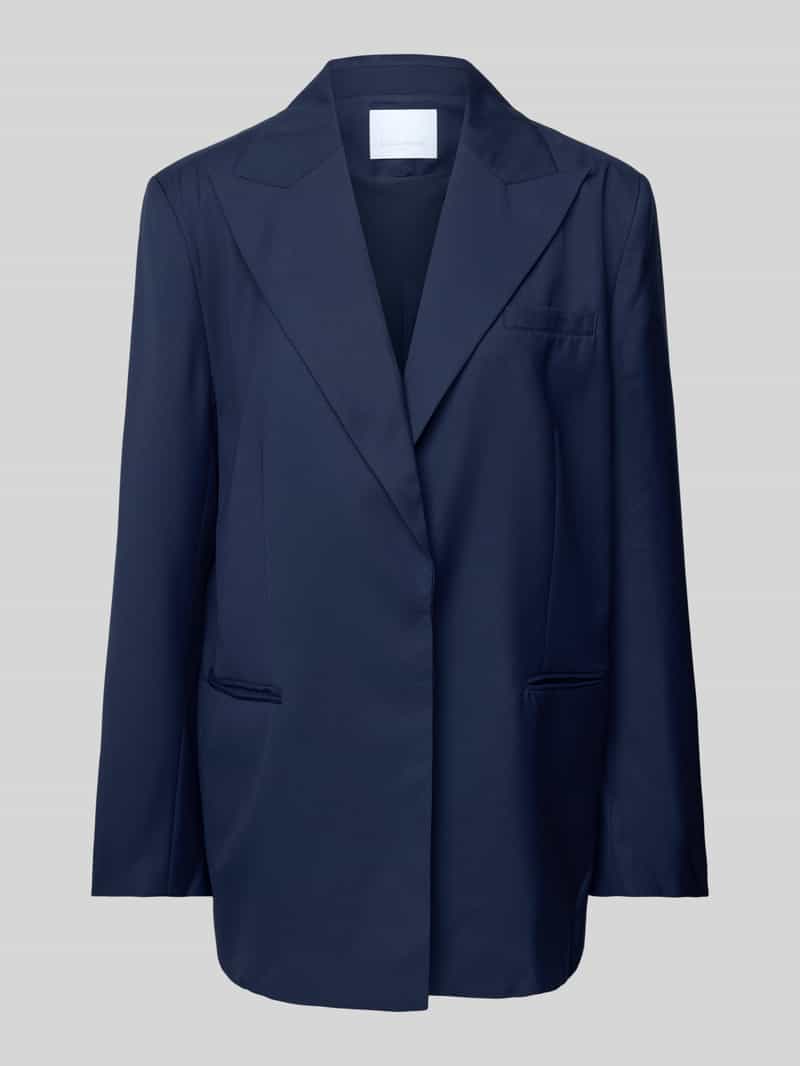 Blazer met paspelzakken en reverskraag