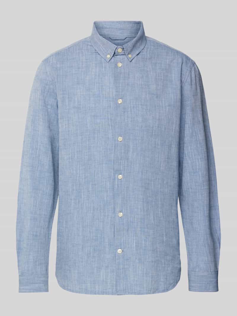 Knowledge Cotton Apparel Regular fit vrijetijdsoverhemd met button-downkraag