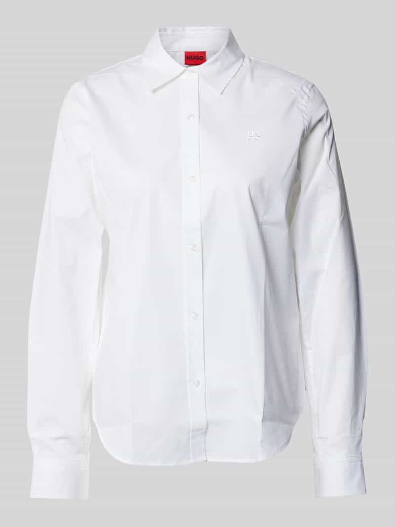 Regular fit overhemdblouse van katoenmix, model 'THE ESSENTIAL SHIRT'