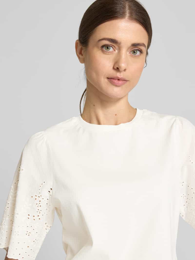 YAS T-shirt met ajourpatroon model ' LEX'