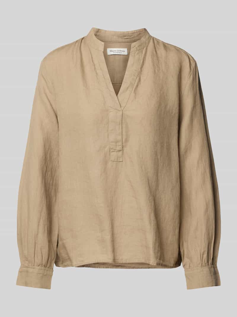 Marc O'Polo Comfort fit blouse met lange mouwen van puur linnen