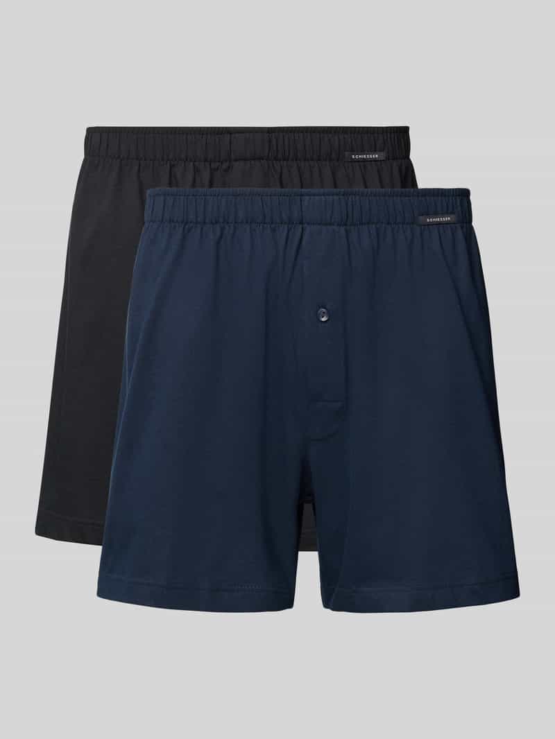 Schiesser Boxershort met elastische band in een set van 2 stuks