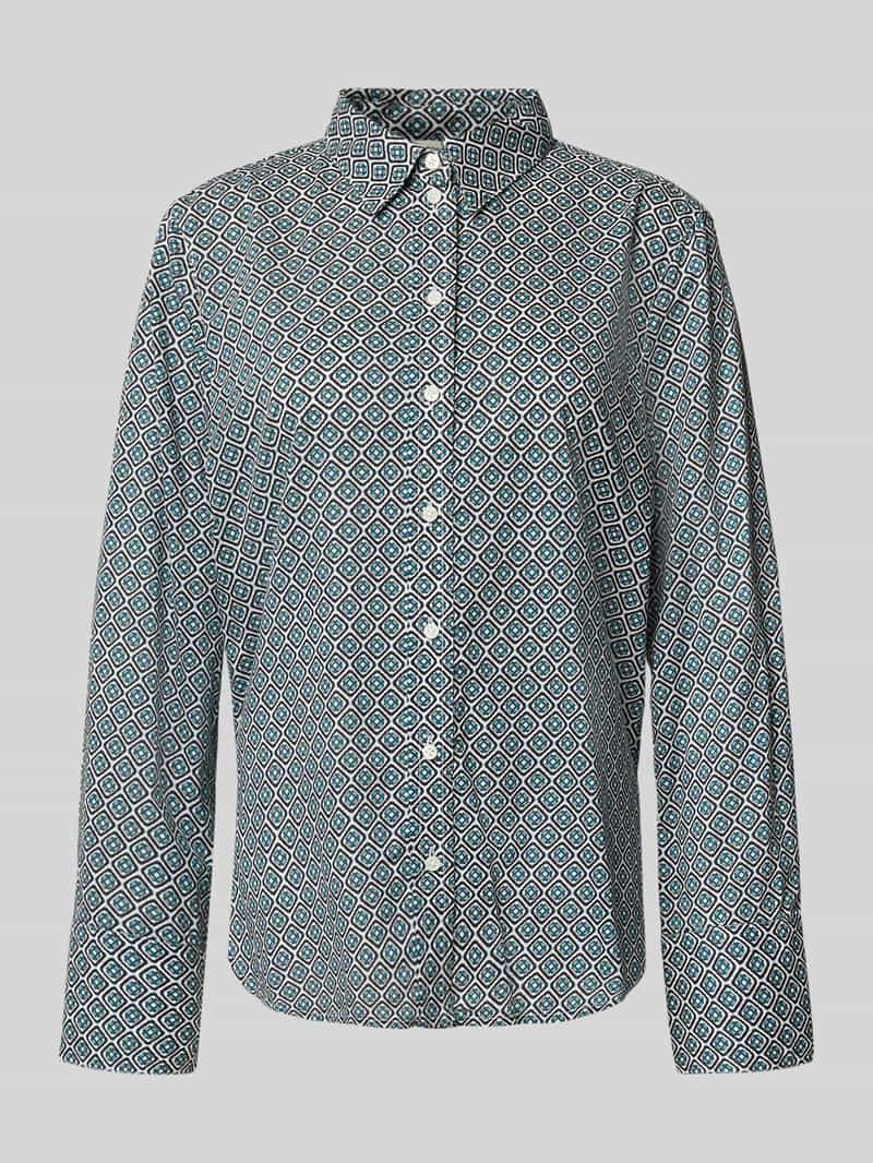 Tom Tailor Regular fit overhemdblouse van katoenmix