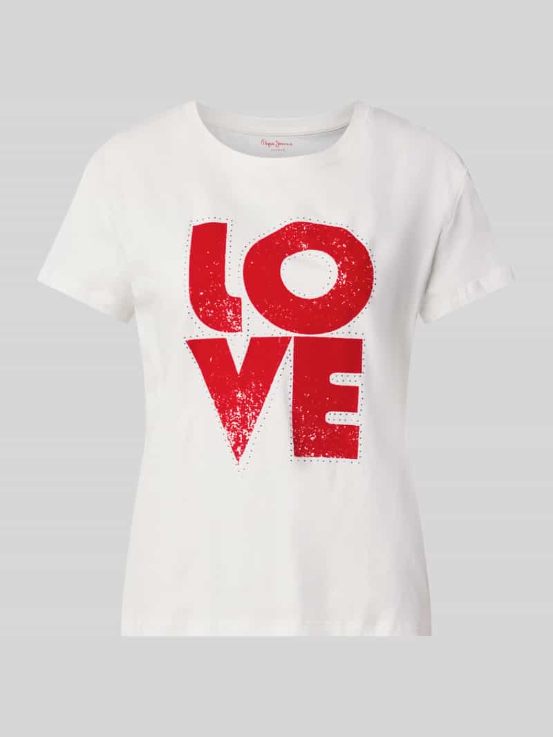Regular fit t-shirt van puur katoen model 'BEATRISA'