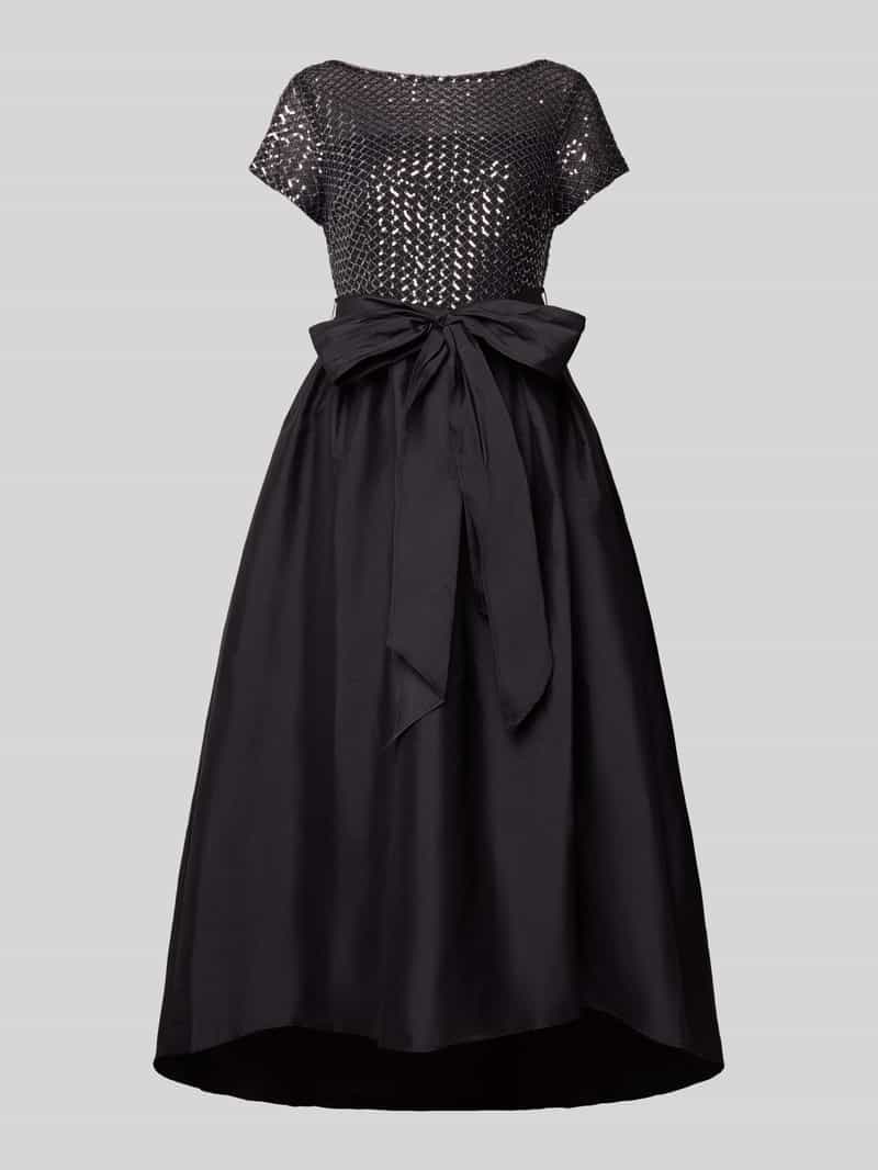 Adrianna Papell Regular fit midi-jurk met sierstrik