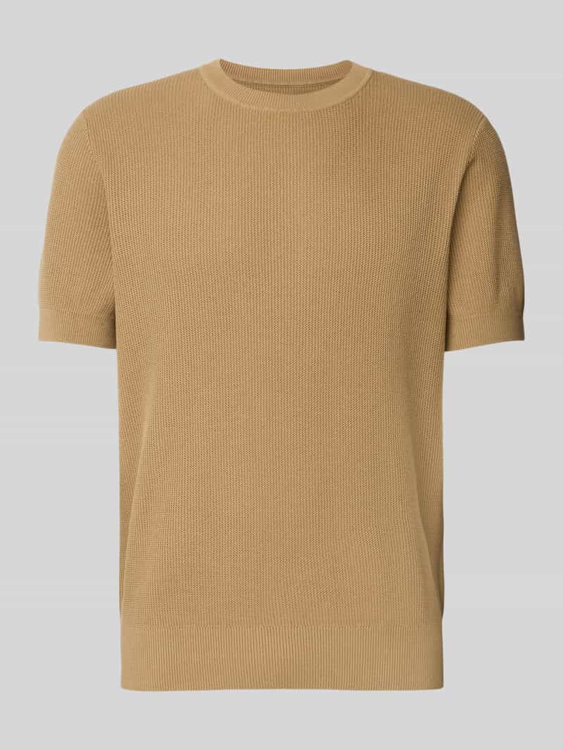 JAKE*S STUDIO MEN T-shirt met ribboorden model 'CASPER'