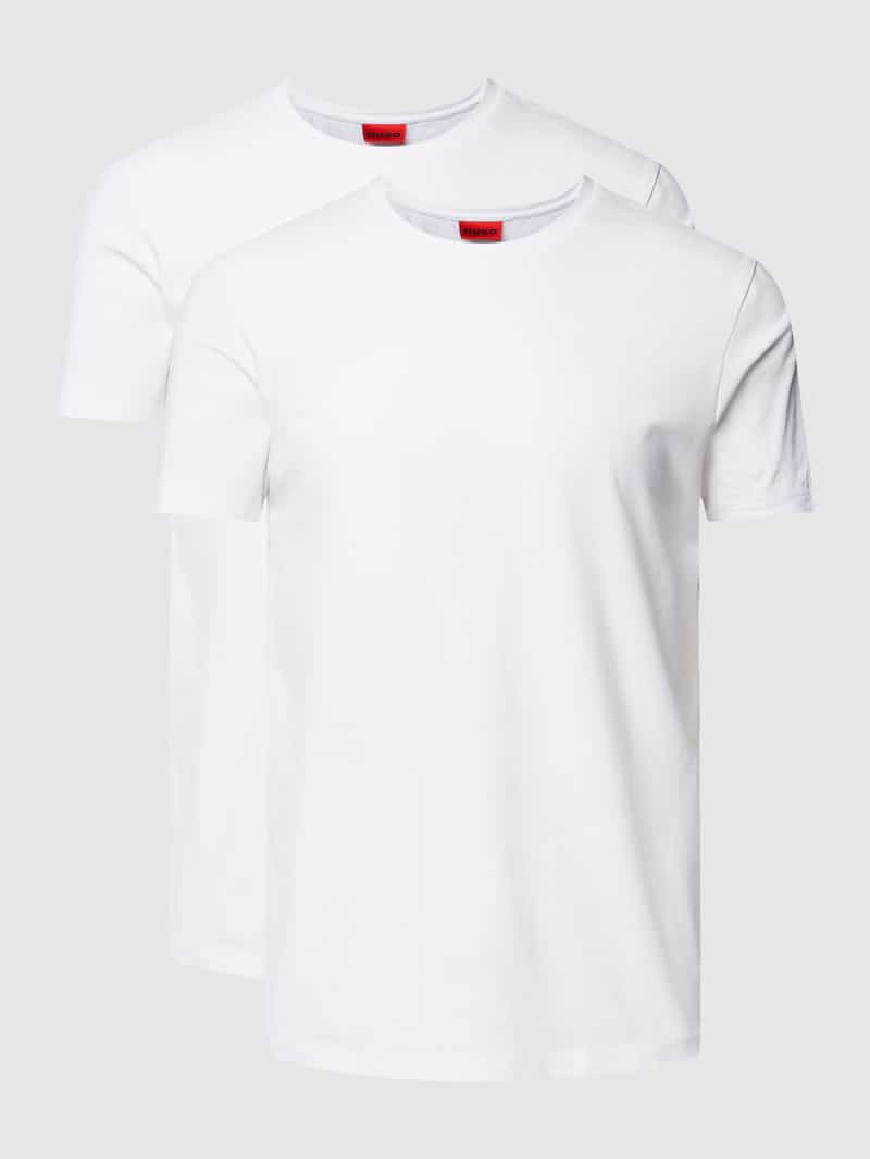 HUGO T-shirt met logoprint in een set van 2 stuks model ' -Round'