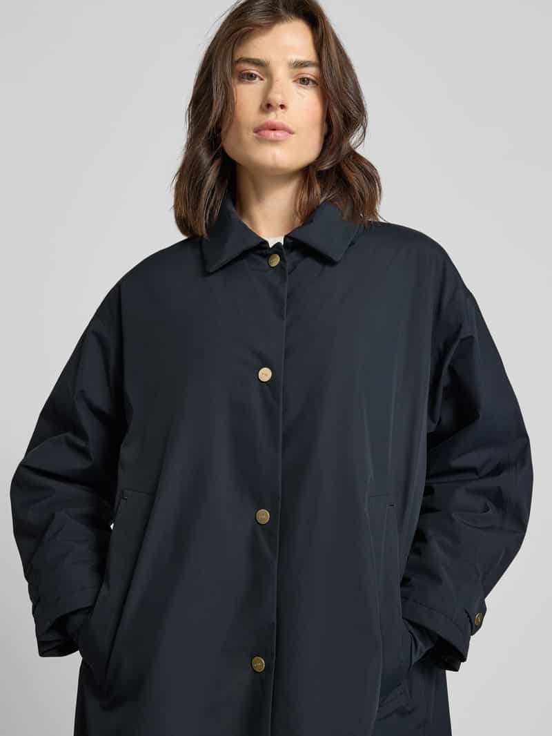 G-LAB Lange jas met platte kraag model 'FREE'