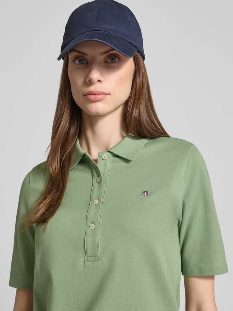 Gant Slim fit poloshirt met labelstitching