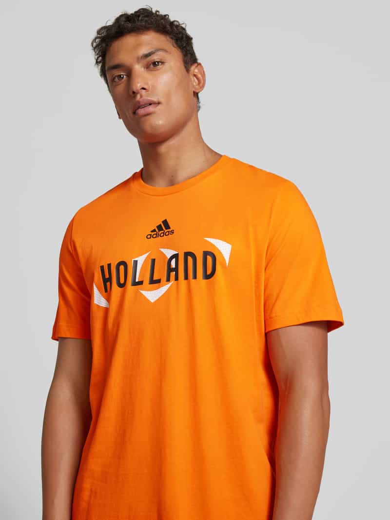 ADIDAS SPORTSWEAR T-shirt met labelprint model 'HOLLAND'