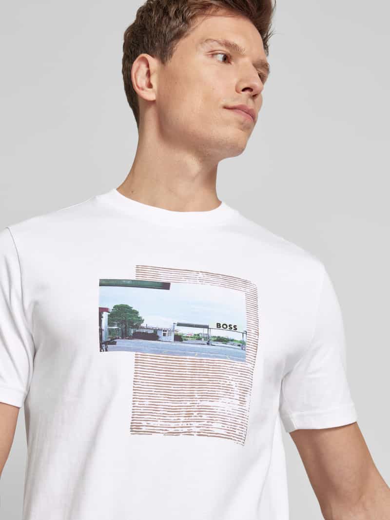 Boss Orange T-shirt met labelprint