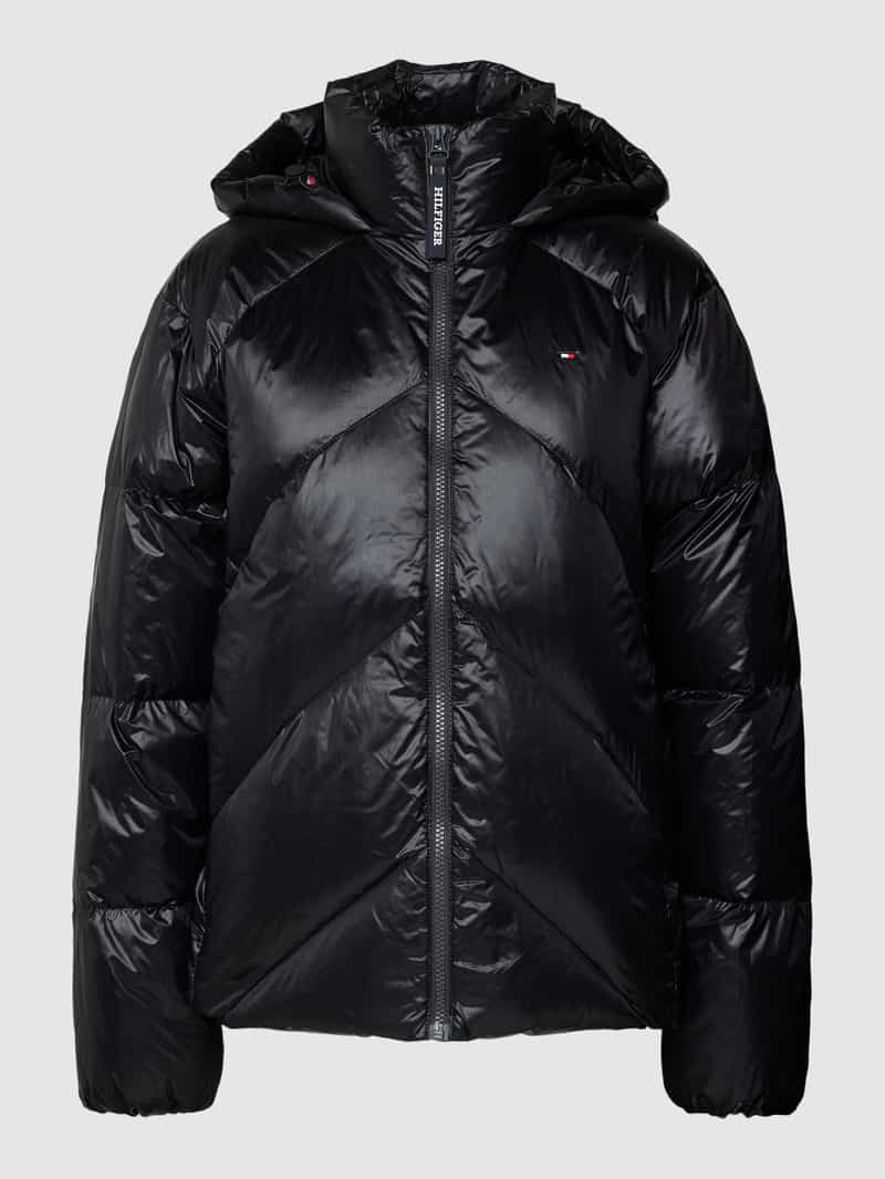 Tommy Hilfiger Donsjack met logostitching model 'CHEVRON'