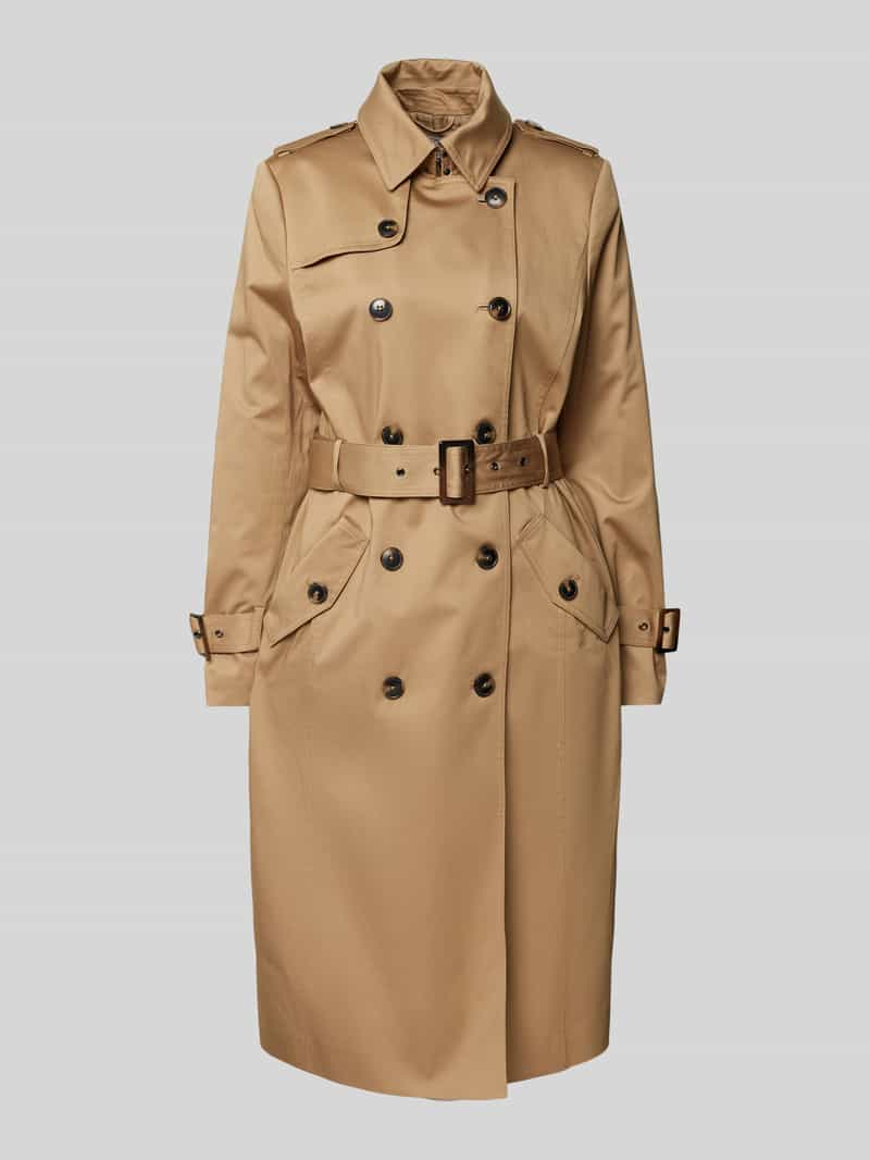 Jake*s Collection Trenchcoat met platte kraag