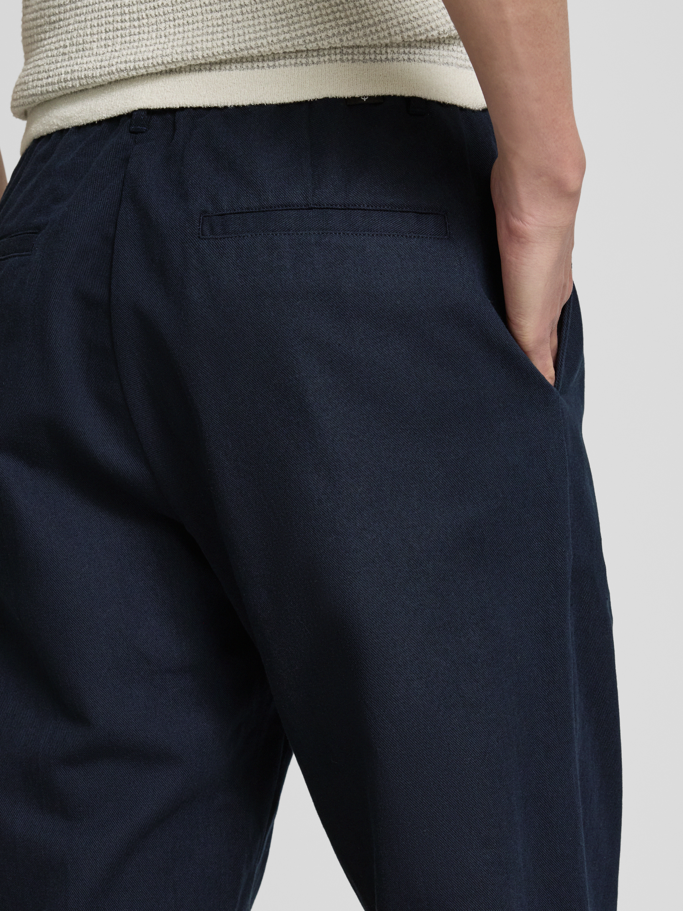 Samsøe Regular fit bandplooibroek met elastische band model 'SABERTIL'