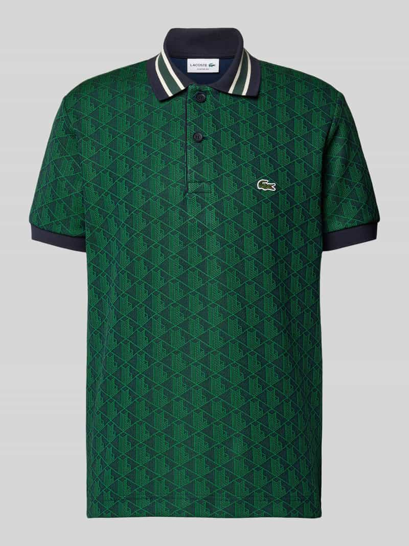 Lacoste Classic fit poloshirt met all-over motief