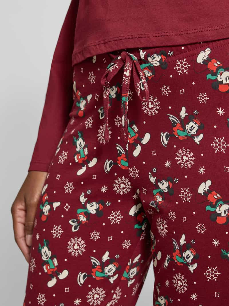 Jake*s Casual Pyjamabroek in all-over look met elastische band