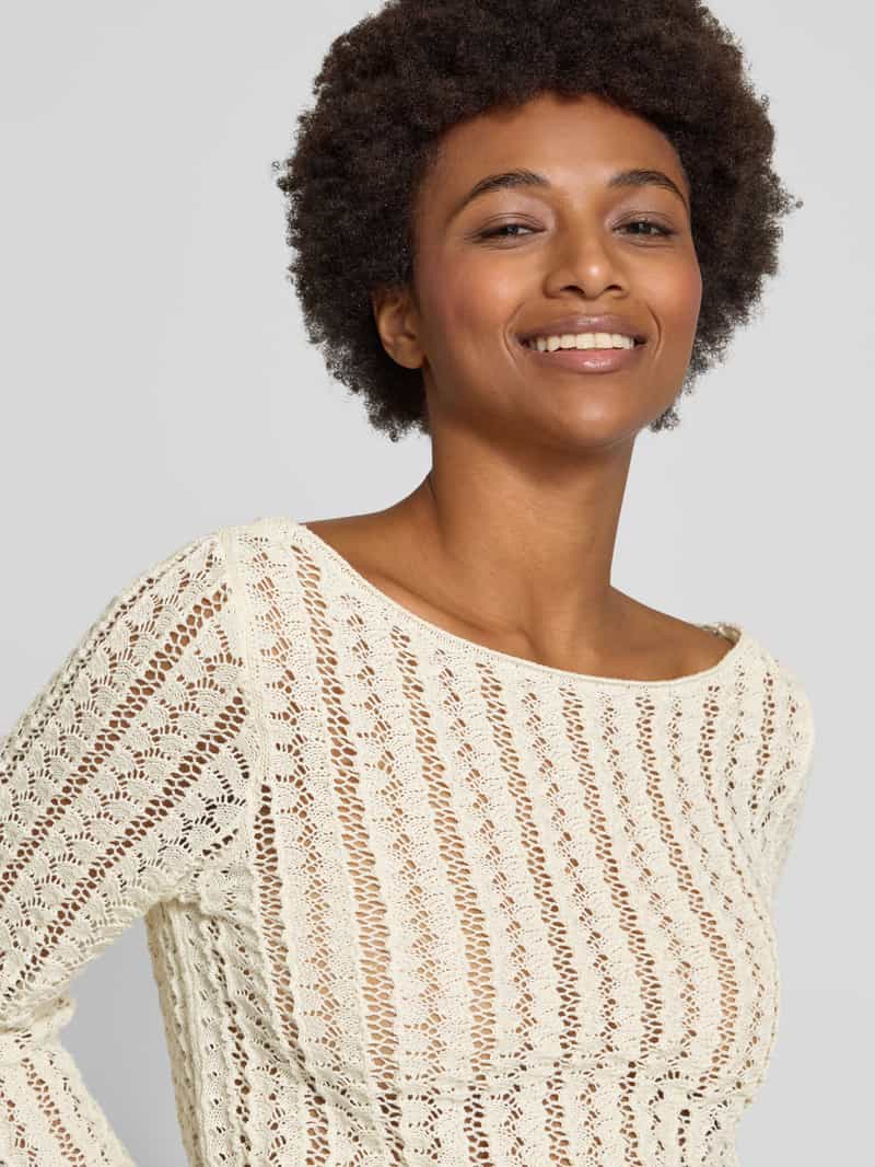 Pieces Regular fit pullover met boothals model 'SIRI'