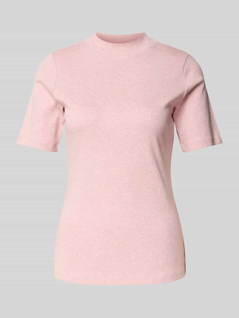 Christian Berg Woman T-shirt met geribde opstaande kraag