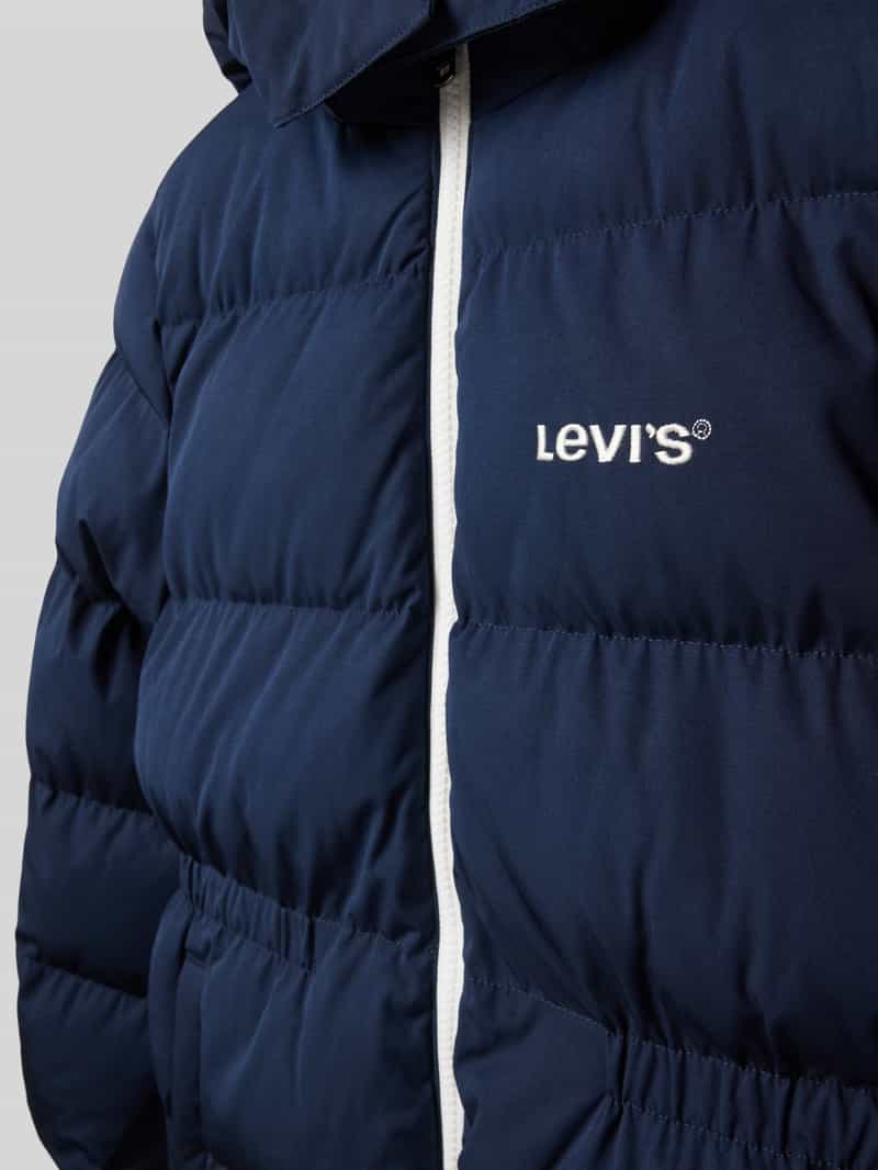Levi s Kids Gewatteerd jack met labelstitching