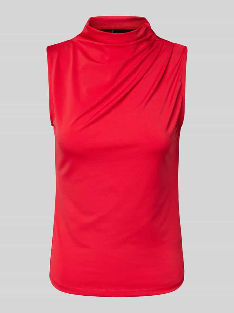 Pieces Regular fit top met opstaande kraag model 'MADISON'
