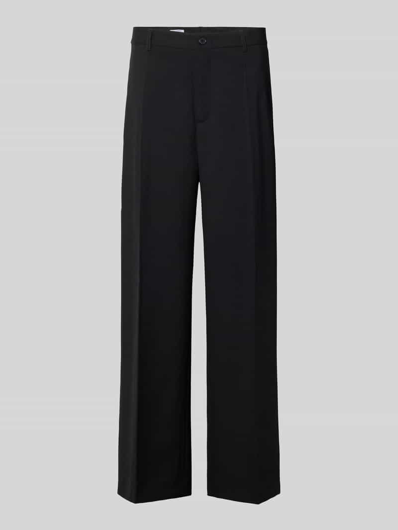 Filippa K High waist zakelijke broek van wol met vouwplooi