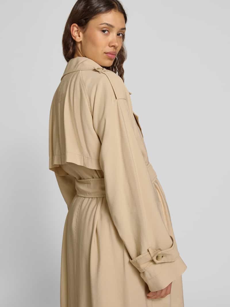 Boss Orange Trenchcoat met strikceintuur model 'Coluent'