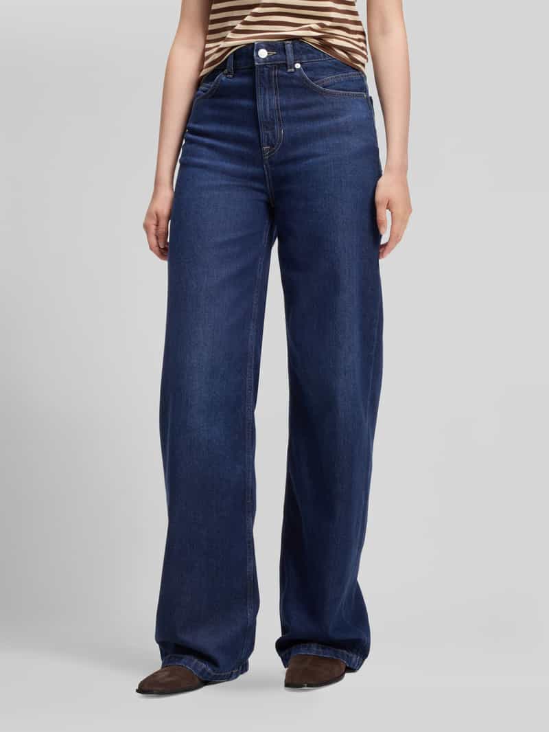 Boss Orange Wide & loose fit jeans van mix van katoen en lyocell model 'MARLENE'