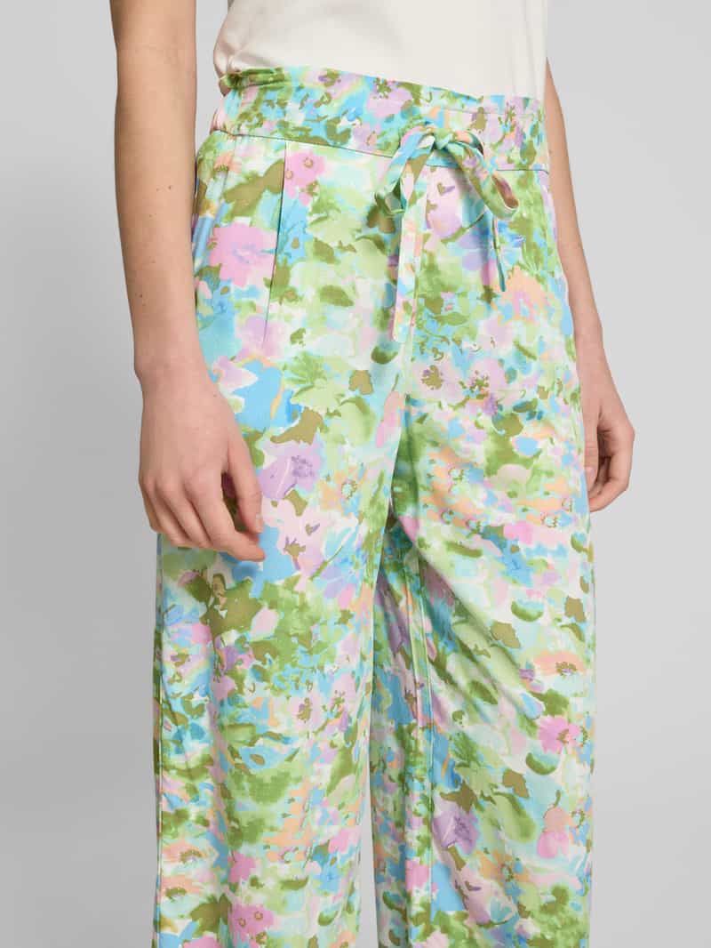 Christian Berg Woman Wide leg culotte met bandplooien