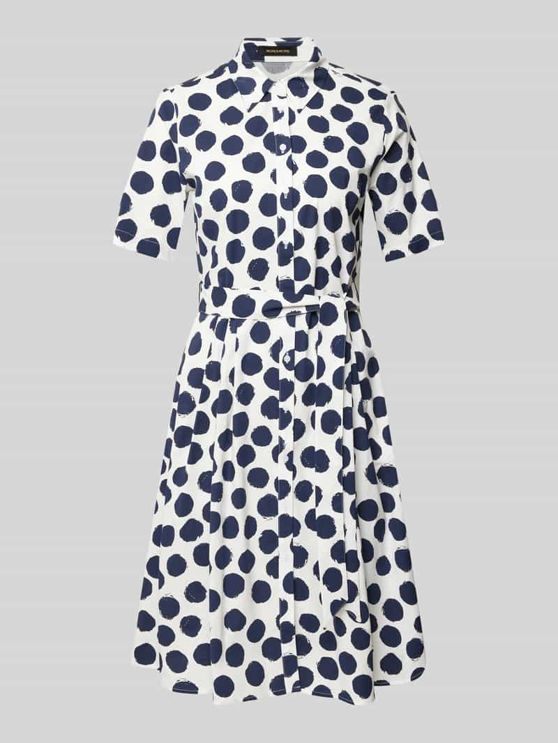 MORE & MORE Knielange jurk met tailleriem