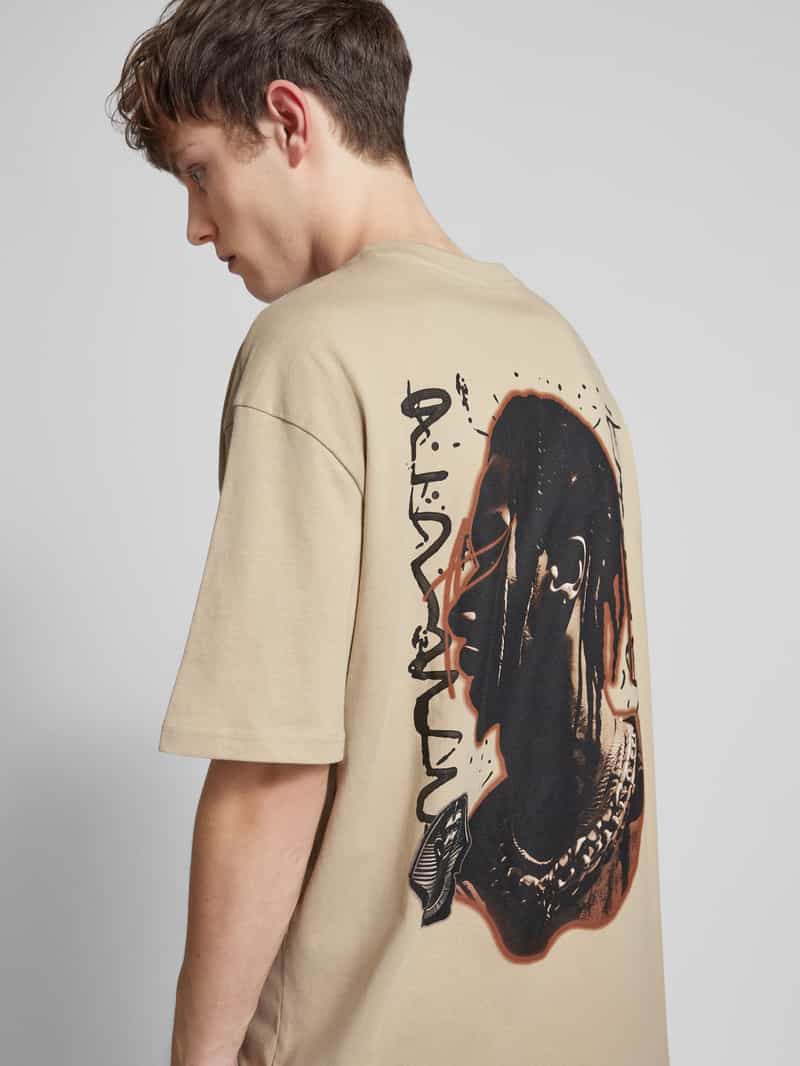 mister tee T-shirt met statementprint model 'GIZA'