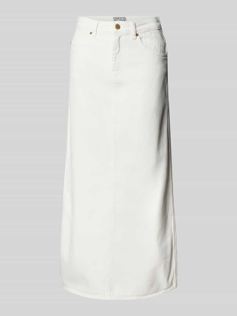 Essentiel Antwerp Jeansrok met loopsplit model 'Hobbit'