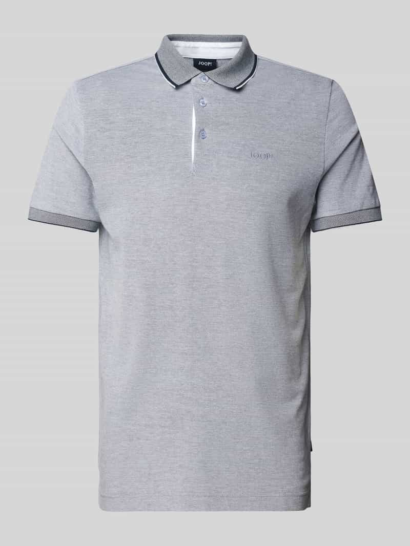 JOOP! Collection Slim fit poloshirt met knoopsluiting, model 'Percy'