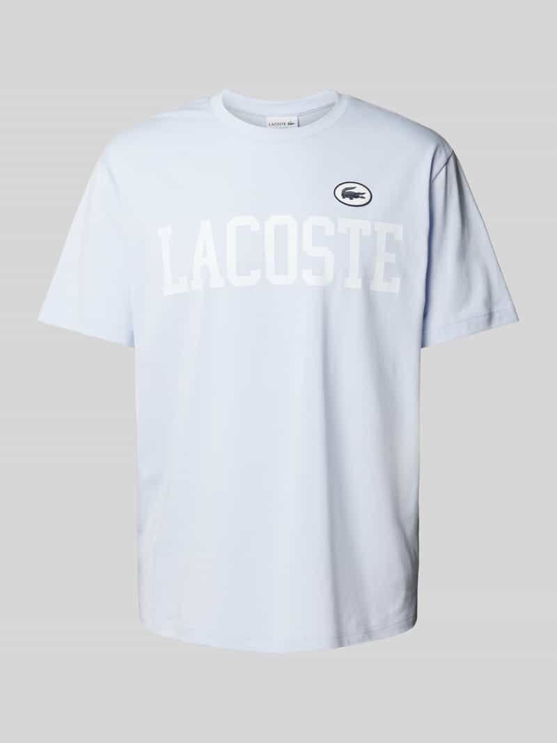 Lacoste T-shirt met labelbadge model 'FRENCH ICONICS'