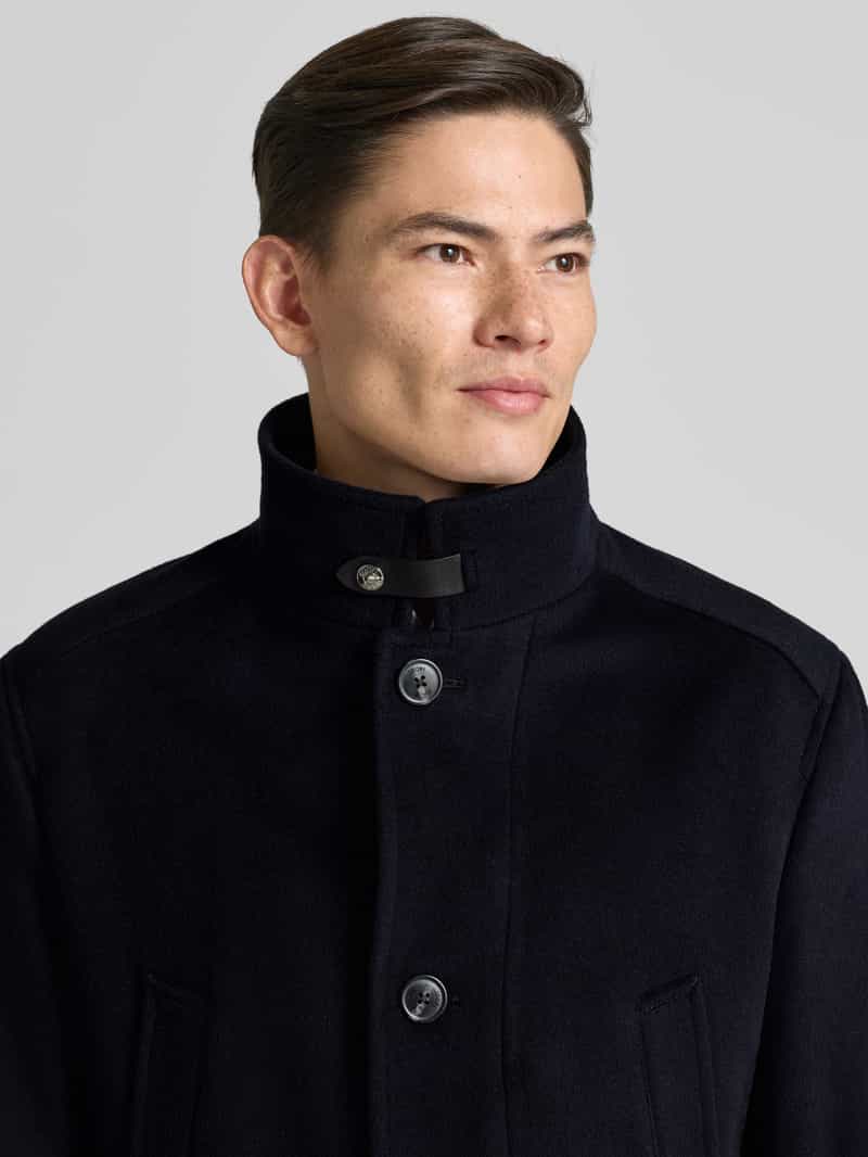 JOOP! Collection Wollen jack met opstaande kraag en klepzakken model 'Gary'