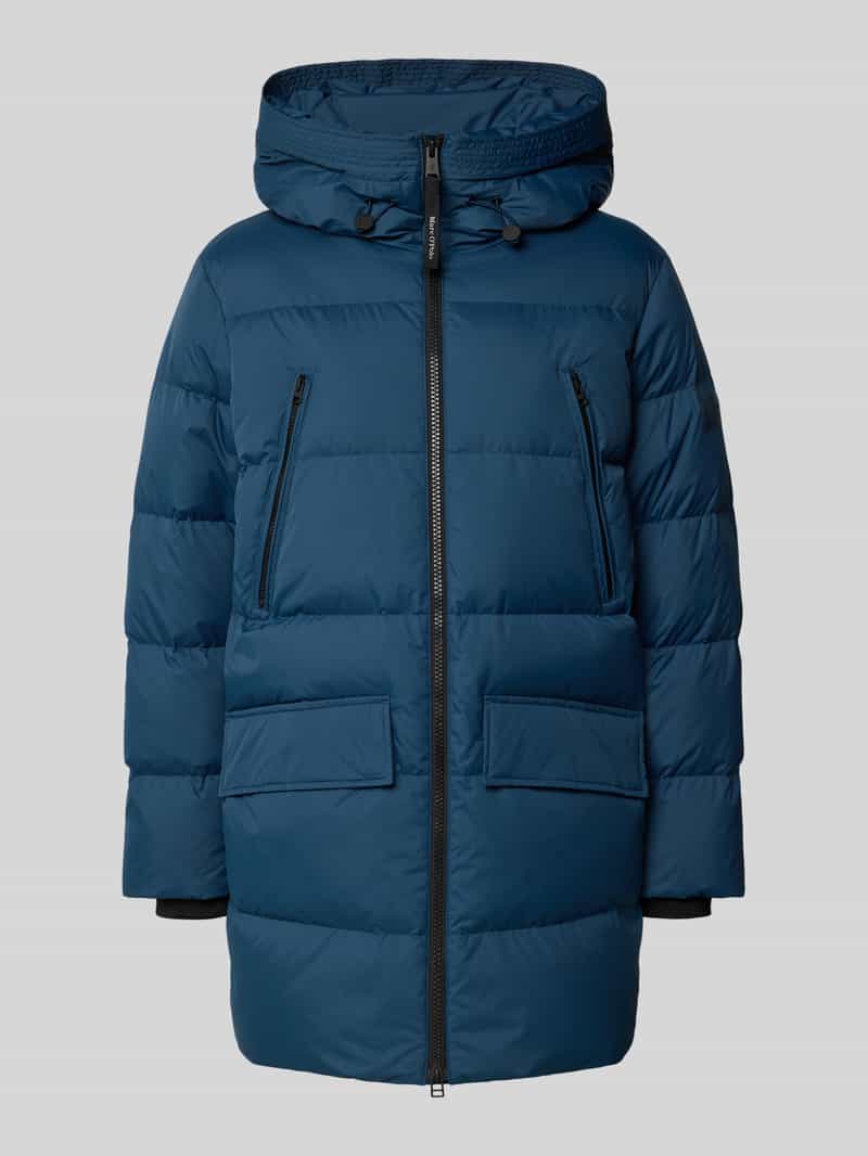 Marc O'Polo Regular fit lange donsjas met capuchon