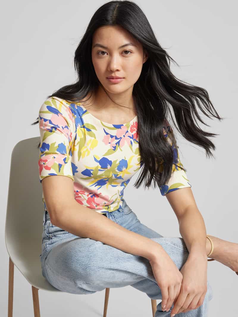 Lauren Ralph Lauren T-shirt met all-over bloemenprint model 'JUDY'