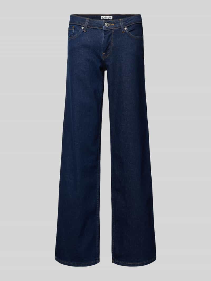 Wide leg jeans van katoenmix model 'JUDY'