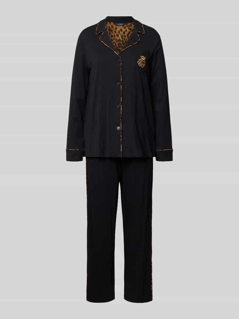 Lauren Ralph Lauren Regular fit pyjama met borstzak