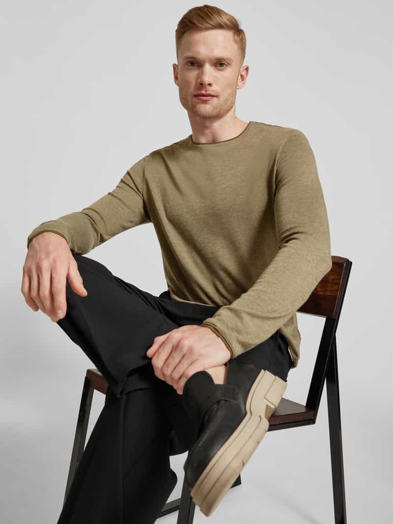 Strellson Gebreide pullover met ronde hals model 'Prospect'