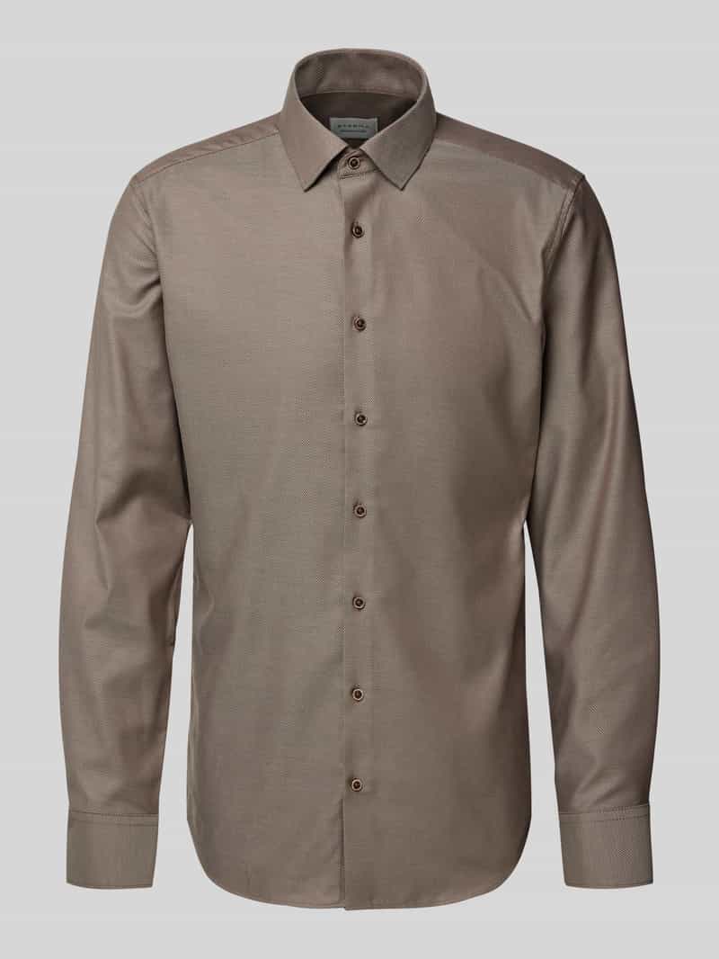 Eterna Slim fit zakelijk overhemd met kentkraag