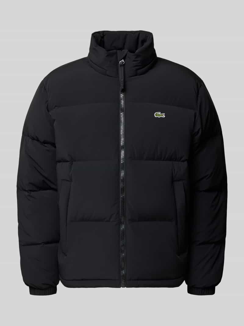 Lacoste Regular fit donsjack met opstaande kraag en geïntegreerde capuchon