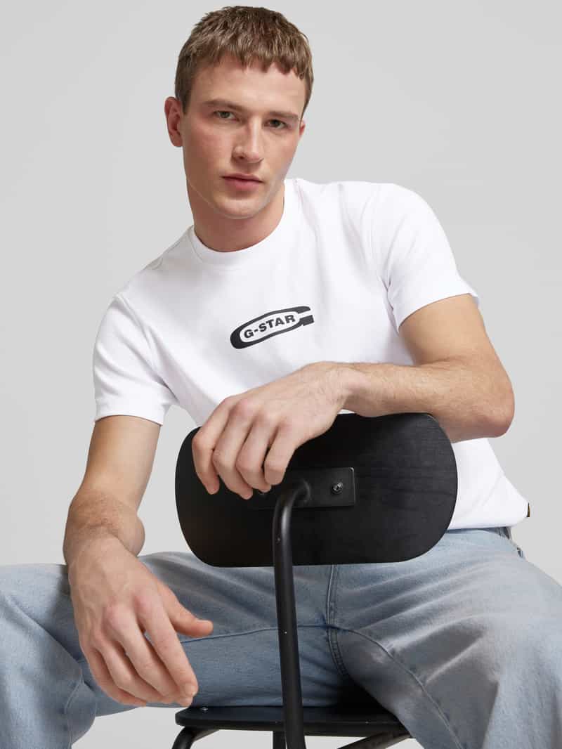 G-Star Raw T-shirt met labelprint